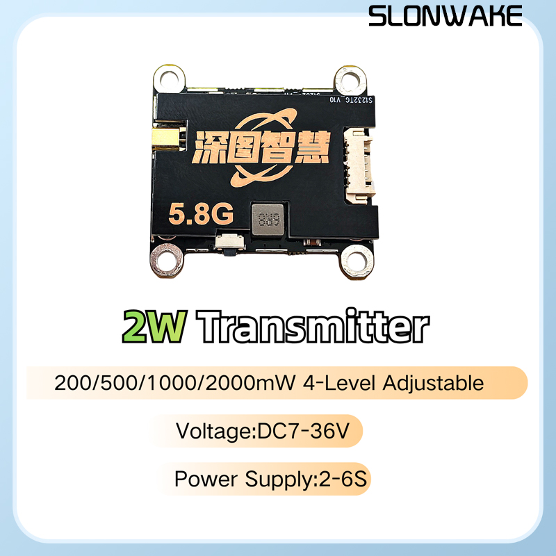 SLONWAKE 5.8G 56CH 2W transmit - Fpv Drone Frame ulasan dan harga