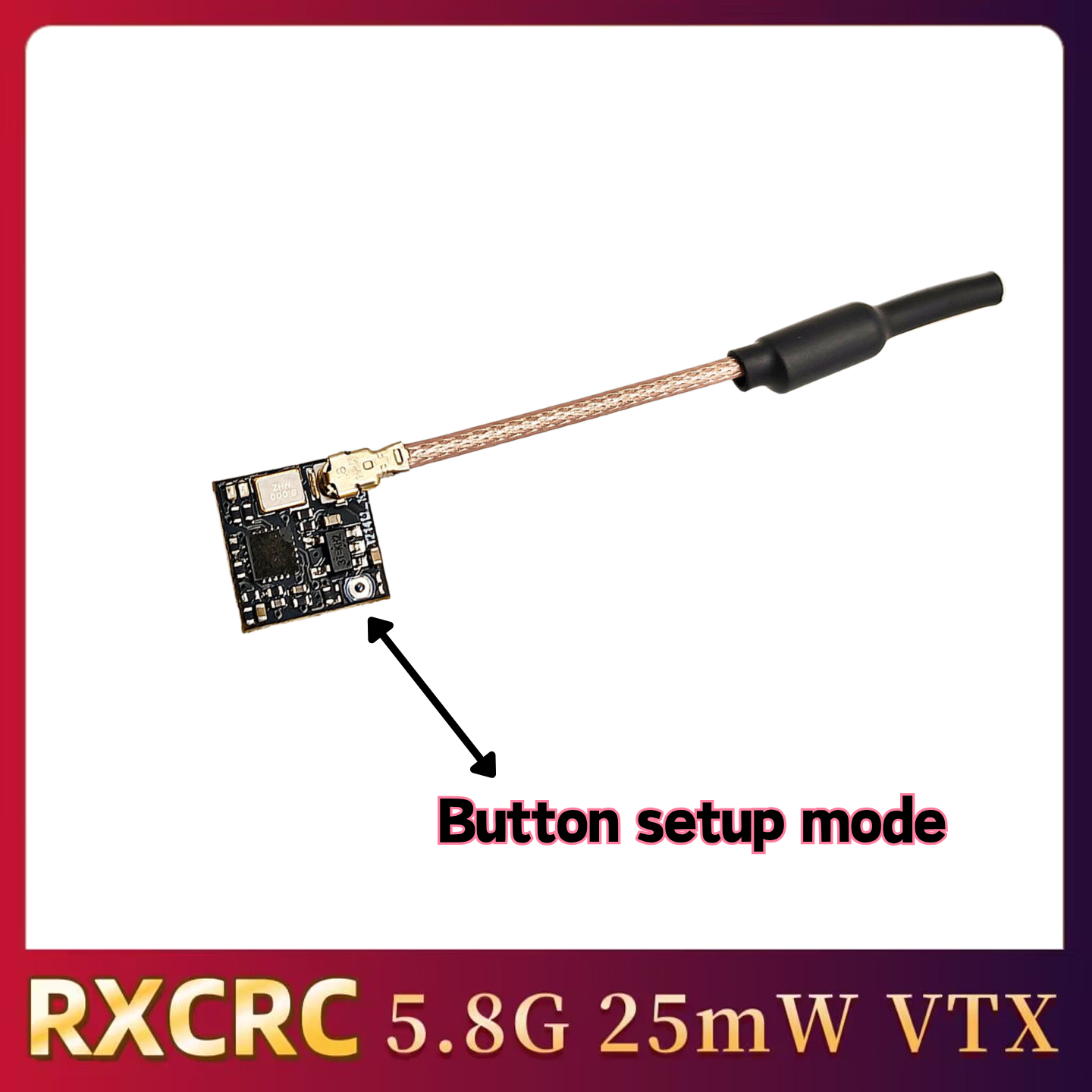 RXCRC 5.8GHz 48CH FPV 25mW Ana - Fpv Drone Frame ulasan dan harga