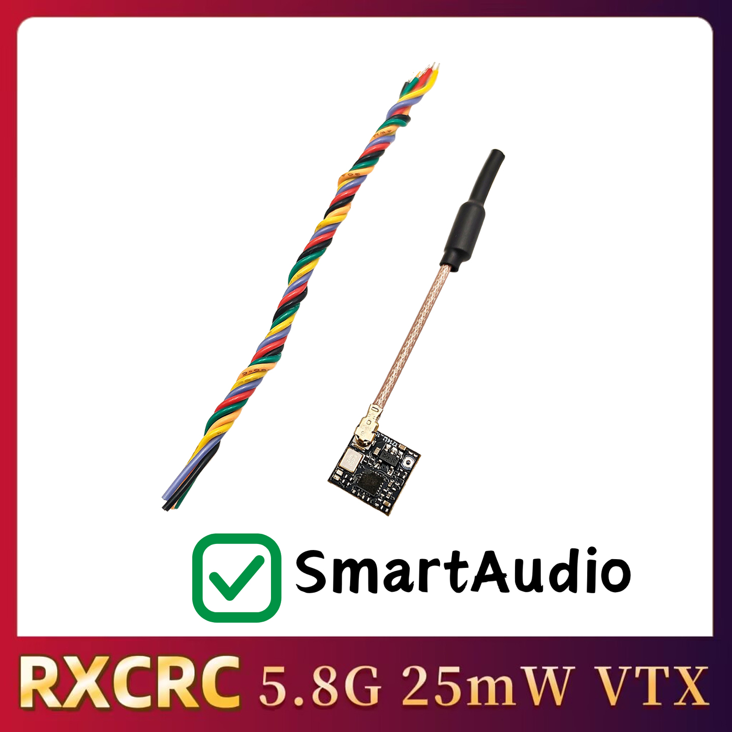 RXCRC 5.8GHz 48CH FPV 25mW Ana - Fpv Drone Frame ulasan dan harga
